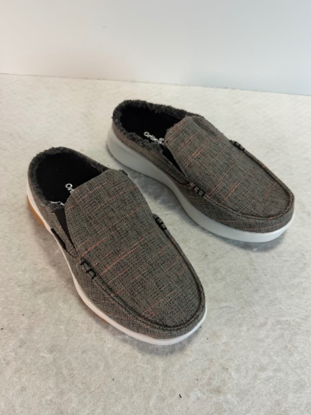 Orthofeet OrthoComfort Slip On Shoes Gray EU 38 Womens US 7.5 8 NWOT